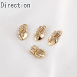 Color-preserving 14k Love Lock Screw Buckle Diy Accessories
