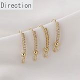 14k Zircon Claw Chain DIY Earrings Accessories Material