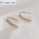 14k Zircon Claw Chain DIY Earrings Accessories Material