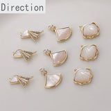 14k Cloud Plane Shell Pearl Pendant Jewelry Accessory