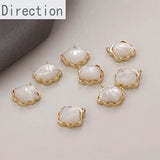 14k Cloud Plane Shell Pearl Pendant Jewelry Accessory