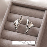 Color-Preserving 14k Triangle Fold Belt Earrings DIY Material Accessories