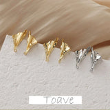 Color-Preserving 14k Triangle Fold Belt Earrings DIY Material Accessories