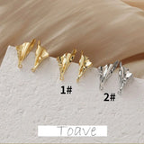 Color-Preserving 14k Triangle Fold Belt Earrings DIY Material Accessories