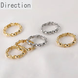 14k Color-Preserving Wavy Twist Circle Pendant