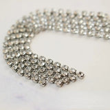 Color-Preserving Diamond Chain Earrings 18K Plated