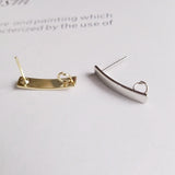 Copper Ring Arc Face Ear Pin DIY Material