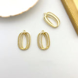 Alloy Oil Painting Girl Pearl Collar with Earrings DIY Necklace