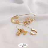 Color-Preserving 14K Bag Brooch DIY Pendant Jewelry