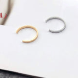 Copper Accessories DIY Earrings C-Shaped Opening Ring Pendants