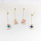 Copper Accessories DIY Earrings C-Shaped Opening Ring Pendants