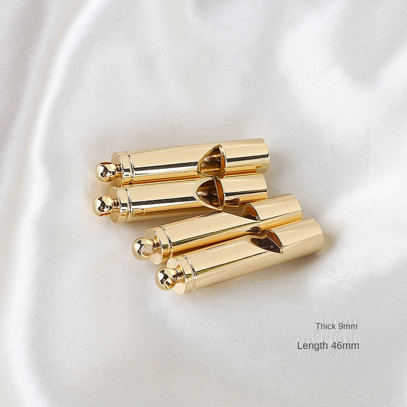 Copper-Clad Sweater Chain Whistle Pendant DIY Hand-Made Ear Jewelry