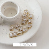 Copper Gilded Zirconium Pendant DIY Earrings Necklace Accessory