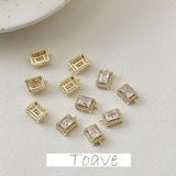 Copper Gilded Zirconium Pendant DIY Earrings Necklace Accessory