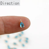 Color-preserving Copper-Plated 14K Mini Drop Zircon Pendant Bracelet
