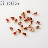Color-preserving Copper-Plated 14K Mini Drop Zircon Pendant Bracelet