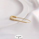 Color-Preserving Copper Plated Zircon Pin Accessories DIY Hand-Made Paper Clip