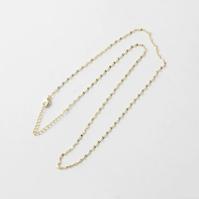 18K Copper Plated DIY Coffee Bean Necklace Material Accessories