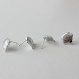 Ocean Wind Shell Earrings with Copper Plated 18K Silver Needle