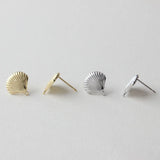 Ocean Wind Shell Earrings with Copper Plated 18K Silver Needle