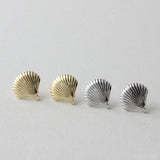 Ocean Wind Shell Earrings with Copper Plated 18K Silver Needle