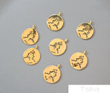 Copper Plated 18k Portrait Pendant Earring Accessories