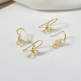 18k Copper Plated Butterfly Ear Hook Earring Accessories DIY Material