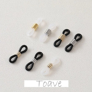 Copper Plated Silicone Ring Glasses Chain DIY Accessory