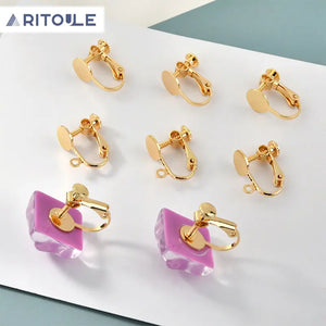 18K Real Copper Flat Head Bead Caps for Jewelry Making