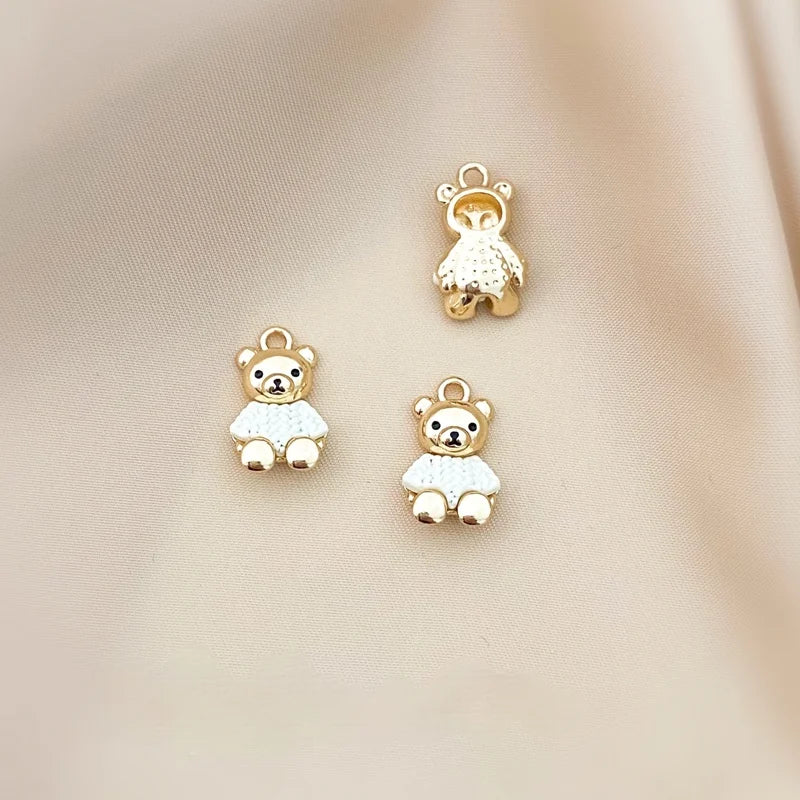 Bear Charm DIY Earring Accessories - Homemade Jewelry