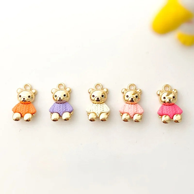 Bear Charm DIY Earring Accessories - Homemade Jewelry