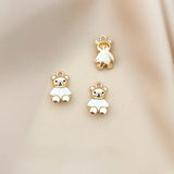 Bear Charm DIY Earring Accessories - Homemade Jewelry