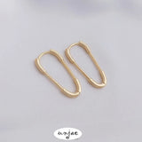14K Gold-Clad Pin Earrings, Color-Preserving, DIY Real Jewelry Material