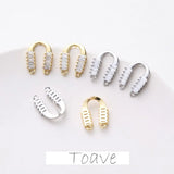 Zircon Crystal Earrings DIY Hand-made Accessories