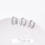 Zircon Crystal Earrings DIY Hand-made Accessories