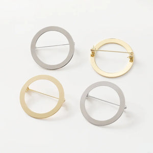 Color-Preserving Electroplating Ring Brooch DIY Hand-Made Basic Accessories