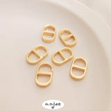 Color-Preserving 4-Hole Japanese Word Buckle for DIY Jewelry
