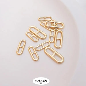 Color-Preserving Japanese Buckle Bracelet Necklace Chain Earrings