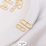 Color-Preserving Japanese Buckle Bracelet Necklace Chain Earrings