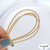 Gold-Clad Soft Spring Casing DIY Winding Memory Steel Ring Bracelet