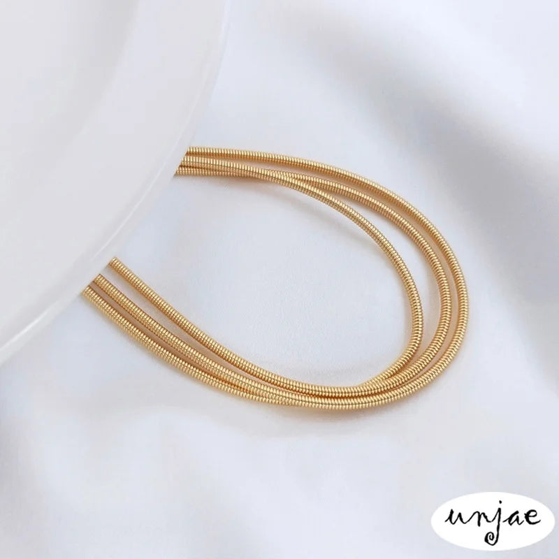 Gold-Clad Soft Spring Casing DIY Winding Memory Steel Ring Bracelet