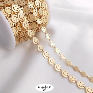 Color-Preserving Smile Chain for DIY Necklace Bracelet