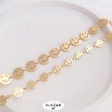 Color-Preserving Smile Chain for DIY Necklace Bracelet