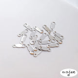 Double-Hole M Buckle for DIY Jewelry, 8-Shaped Opening, Color-Preserving