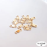 Double-Hole M Buckle for DIY Jewelry, 8-Shaped Opening, Color-Preserving
