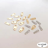Double-Hole M Buckle for DIY Jewelry, 8-Shaped Opening, Color-Preserving
