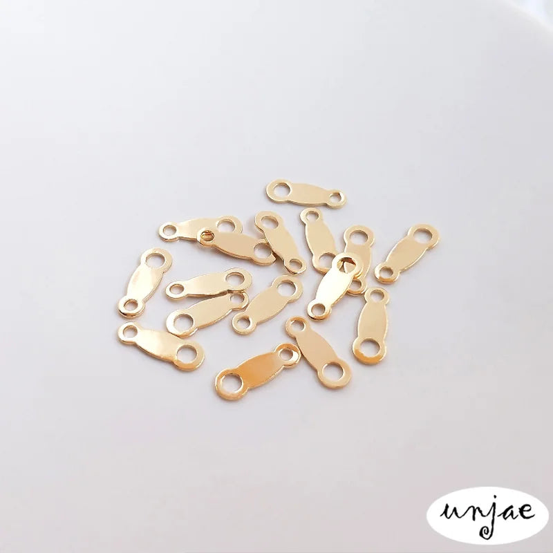 Double-Hole M Buckle for DIY Jewelry, 8-Shaped Opening, Color-Preserving