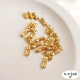 Gold-Plated Spiral Buckle Necklace DIY Tower Chain Jewelry