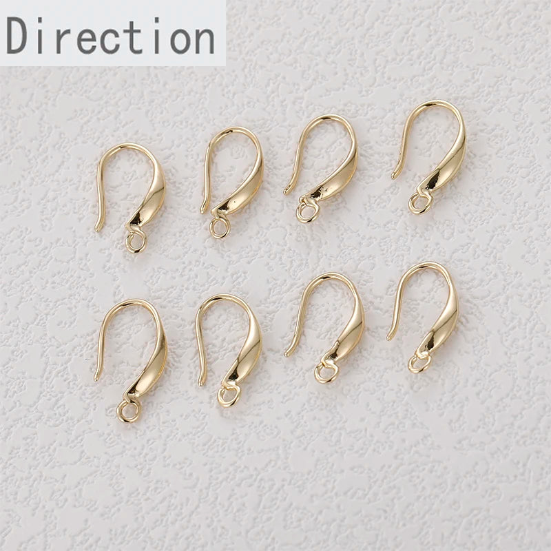 Gold-Plated Retro Earrings with Hanging Hooks DIY Accessories