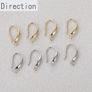 Gold-Plated Retro Earrings with Hanging Hooks DIY Accessories